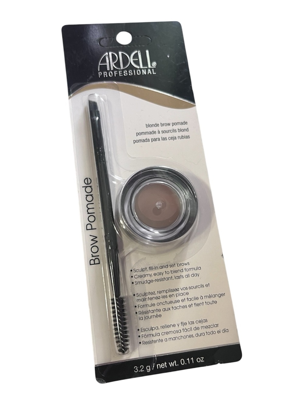 Ardell Blonde Brow Pomade with Angle Brush & Spoolie